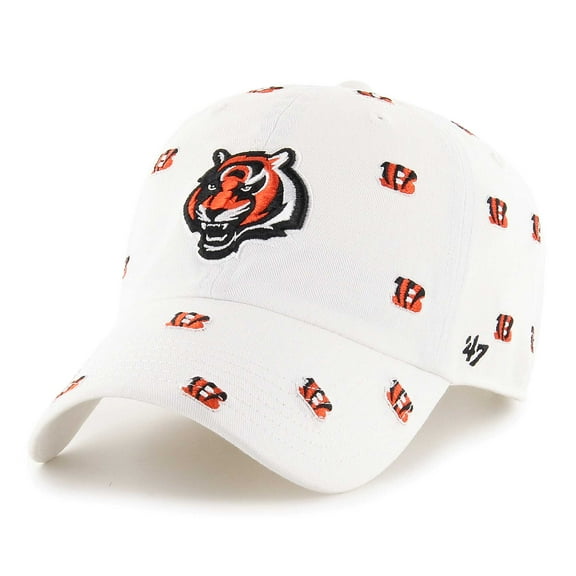 Unisex '47 White Cincinnati Bengals Confetti Clean Up Adjustable Hat