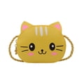 thumbnail image 1 of Simple Cute Cat Printing Wallet Kids Crossbody Bag Coin Purse Single Shoulder Bag Baby Bag PU Leather Handbag Children Bag YELLOW, 1 of 8