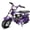 Purple, variant on Upgraded 99cc 4-Stroke Gas Mini Bike for Ages 13+, Pull Start, Suspension Front Fork, Hydraulic Brakes, SUNF Tires, Up to 28 MPH, 220 lb Capacity – Purple