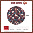 thumbnail image 2 of Sikiie Skull red flower blue Nativity Christmas Tree Skirt, Jesus Christian Winter Holiday Tree Mat Decoration(30-48IN)30", 2 of 6