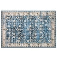 thumbnail image 3 of Haperlare Area Rug Vintage Floral Rug Non-Slip Rugs for Living Room Bedroom Kitchen Dining Room, 2' x 3' Blue Brown, 3 of 7
