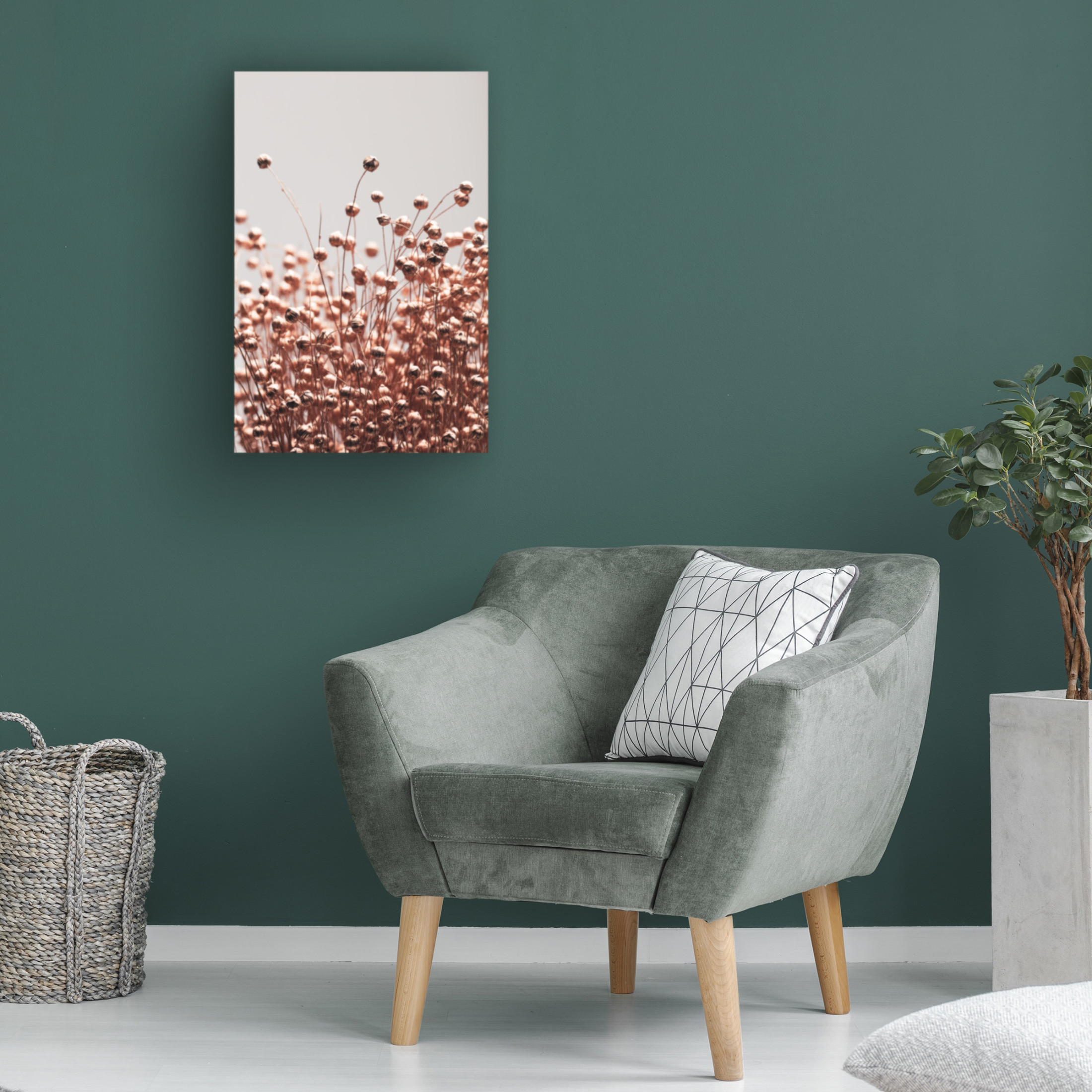 Trademark Fine Art Pictufy Studio Dried Grass Copper 05 Canvas Wall Art