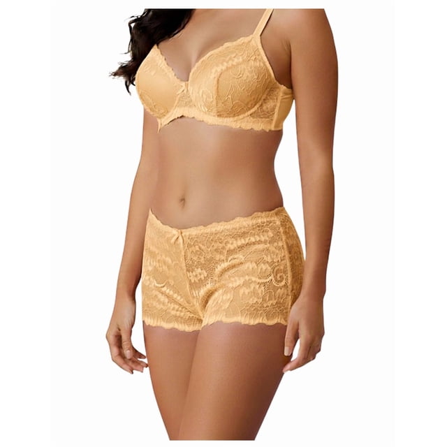 Conjunto De Brasier Y Cachetero De Encaje