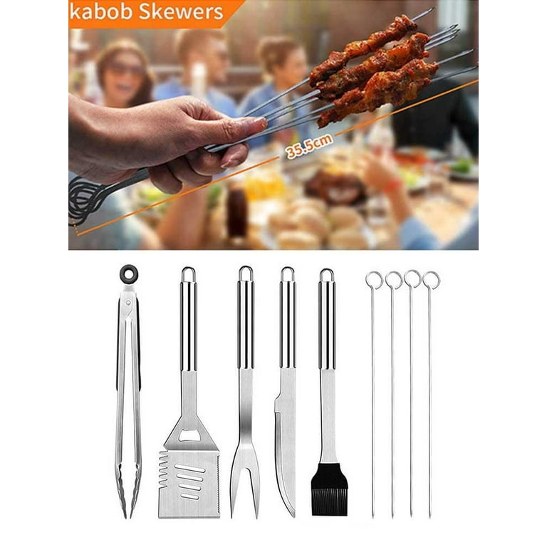 Yukon Glory Signature Edition 5 Piece Grilling Tools Set, Matte-Black  Durable Stainless Steel BBQ Accessories, Includes Set of BBQ Gloves