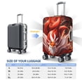 thumbnail image 6 of Balery Luggage Cover Red Leaf Flame Fox Print Suitcase Covers for Luggage Elastic Washable Suitcase Protector Fits 18-32 Inch Luggage-Small, 6 of 9
