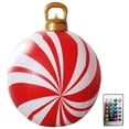 thumbnail image 2 of Decorada Al Aire Libre Bolas Navideñas Inflables 24 Pulgadas Con Luces, 2 of 9