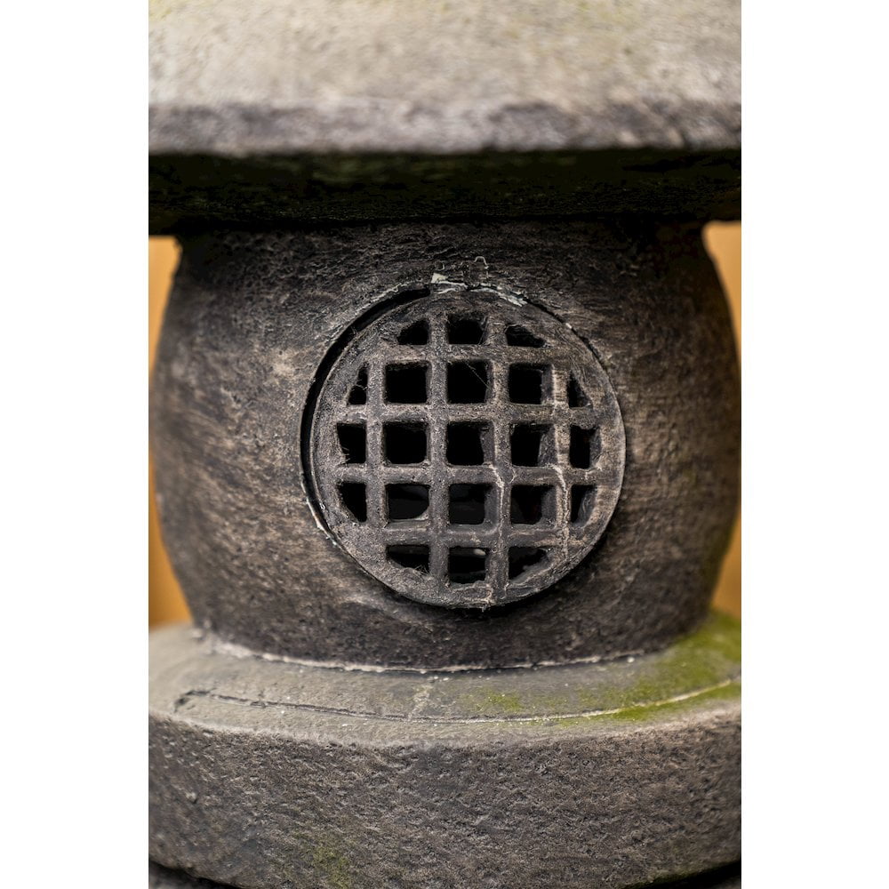 Hi-Line Gift Ltd. Grey Stone Pagoda Lantern
