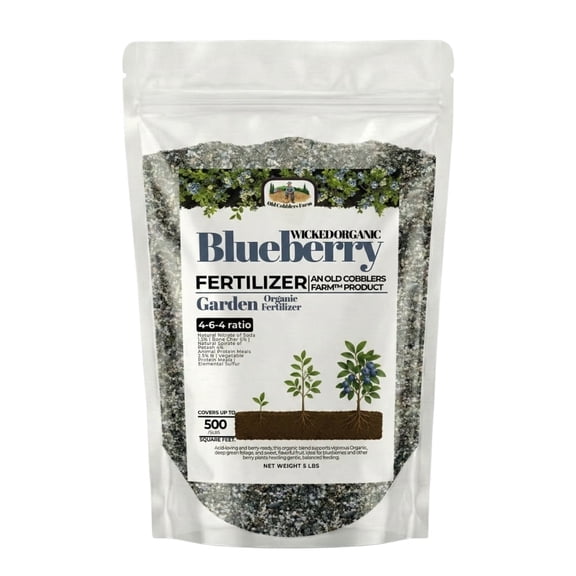 Old Cobblers Farm Wicked Organics Blueberry Fertilizer for Acid Loving Plants, 5 lb