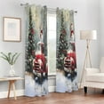 thumbnail image 6 of Blackout Curtains Window Curtain for Bedroom Living Room 1 Panel 82"x42" Christmas Tree Truck Snowman, 6 of 8