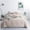 Tan Gingham-King, variant on Blue Queen Size Washed Cotton Checkered Plaid 3-Piece Bedding Set