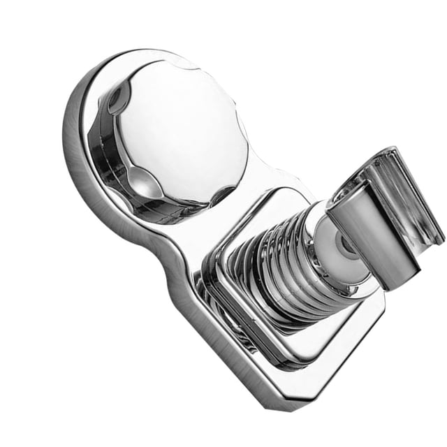 Soporte para cabezal de ducha Soporte para rociador de ducha ajustable Soporte para cabezal de ducha montado en la pared sin clavos, plateado Yuarrent HA000096-01B