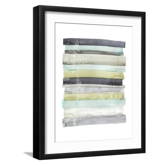 Art.com Wavelet II Art Print by Grace Popp, Black Frame Wall Art, 17" x 21"