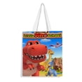 thumbnail image 1 of Little Dino School Bolso de tela con estampado de lienzo para mujer, bolsa de compras reutilizable y estética, con cremallera interior, regalo para mujer,38*45cm., 1 of 6