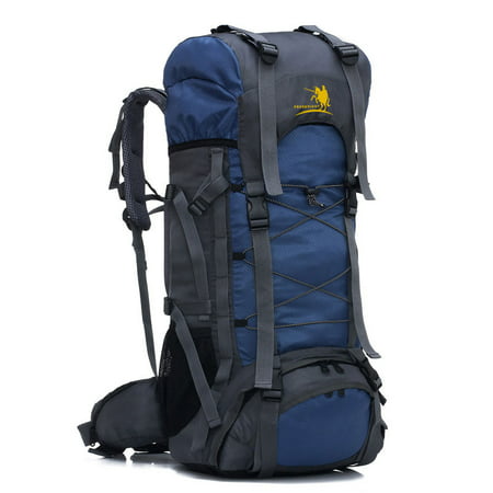 60L Outdoor Camping Travel Rucksack Backpack Climbing Hiking Shoulder Bag Packs 8 (Best 60l Travel Backpack)