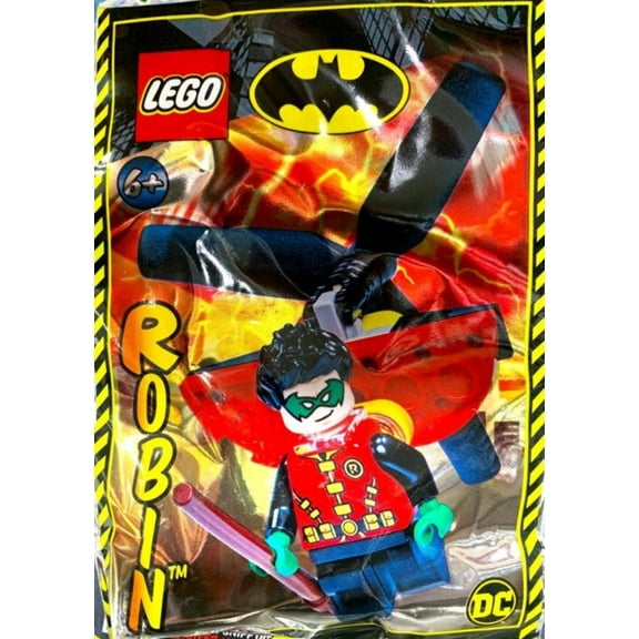 Robin Minifigure and Heli-Pack - LEGO Superheroes DC Comics Foil Pack (212221)