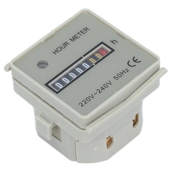 Contador De Horas, Contador De Horas De Alta Precisión Montaje Integrado 220-240V 0.3W Con Indicador Para Generadores Para Compresores