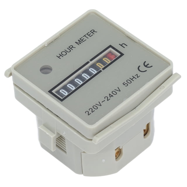 Contador De Horas, Contador De Horas De Alta Precisión Montaje Integrado 220-240V 0.3W Con Indicador Para Generadores Para Compresores