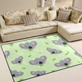thumbnail image 2 of Dreamtimes Lightweight Soft Area Rugs 63 x 48 in, Colorful Koala Face Floor Mat for Kids Playing Room Hardwood Floor Living Room Nursery Rugs, 5'3" x 4', 2 of 6