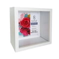 thumbnail image 2 of 10" x 10" Flat White Deep Profile Shadow Box Picture Frame by Studio Décor - Includes Pre-attached Hanging Hardware - Horizontal or Vertical Display - 1 Pack, 2 of 8