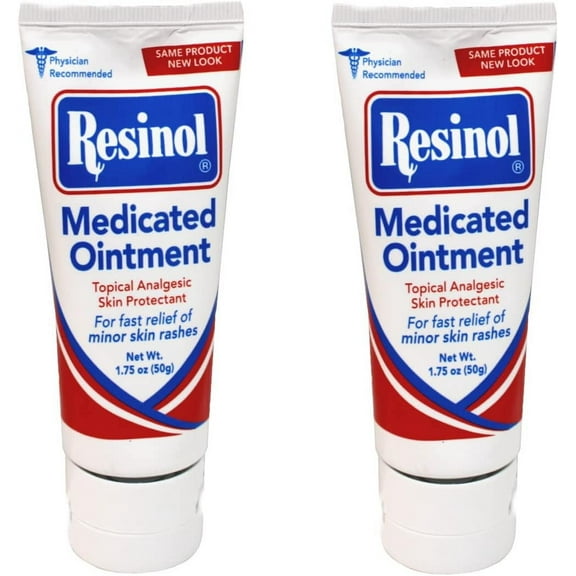 Resinol Medicated Ointment 1.75 oz Tube, Pack of 2