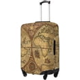 thumbnail image 2 of World Map1 Luggage Cover Washable Elasticated Luggage Covers for Suitcase tsa Approved Stylish Dust and Scratch Resistant Luggage Case Protector for Kids and Adults -, 2 of 6