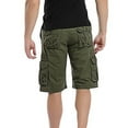 thumbnail image 5 of Zpanxa Mens Shorts Clearance, Men's Casual Pure Color Outdoors Pocket Beach Work Trouser Cargo Shorts Pant Army Green 40, 5 of 5