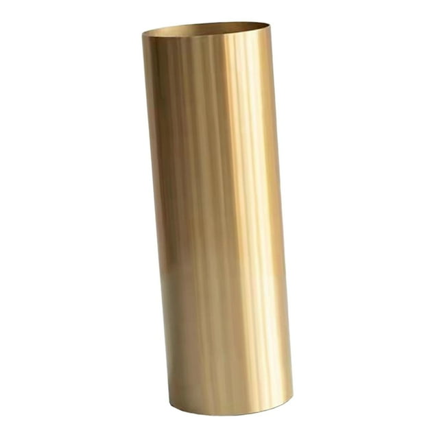 Jarrón cilíndrico de metal para flores moderno redondo para flores artificiales cilíndrico 9 cm x 295 cm