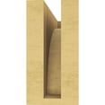 thumbnail image 4 of 3"W x 9"D x 6"H Classic Stockport Rough Cedar Woodgrain TimberThane Corbel, Primed Tan, 4 of 6