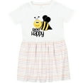 thumbnail image 3 of Inktastic Bee Happy Girls Toddler Dress, 3 of 5
