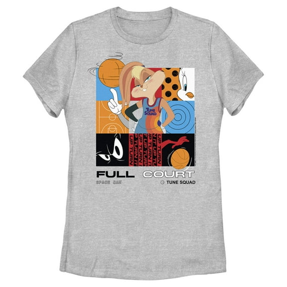 Women's Space Jam: A New Legacy Lola Bunny Full Court  Graphic Tee Athletic Heather Medium