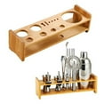 thumbnail image 4 of Shoreew Bartender Tool Kit Holder Cocktail Shaker Set Holder Large Capacity Versatile Multipurpose Wooden Bartending Tool Storage Rack, 4 of 7