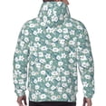 thumbnail image 7 of Balery Gouache Flowers Pattern Mens Hoodie Kangaroo Pocket Hoodie Pullover Hooded Sweatshirt Ideal for Daily Wear Travel and Home-4X-Large, 7 of 7