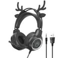 thumbnail image 3 of kkbbma under $5 Kids Headphones for School - Headset Wired Headset Students Children Study Back Music Gaming Headset Boys Girls Gift Fashionable, 3 of 8