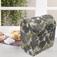 thumbnail image 3 of Monstera Leaf Stand Mixer Cover, Botanical Aloha Pattern with Modern Design on Geometric Pattern, Kitchen Appliance Organizer Bag Cover with Pockets, 5 Quarts, Charcoal Grey and Khaki, by Ambesonne, 3 of 4