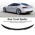 thumbnail image 3 of Rear Trunk Lid Wing Spoiler For  Model 3, ABS Black Trunk Lid Spoiler Tail Trunk Lip Molding Trim For  Model 3 2017 To 2023, 3 of 8