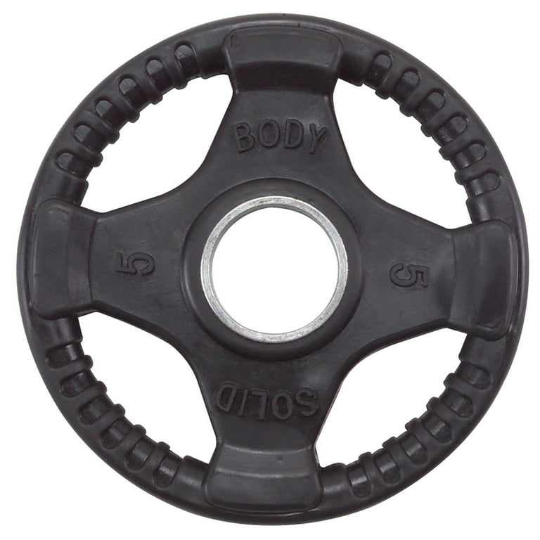 Body Solid 150 lb Olympic Urethane Grip Weight Plate Set with 7 Olympic Bar Walmart