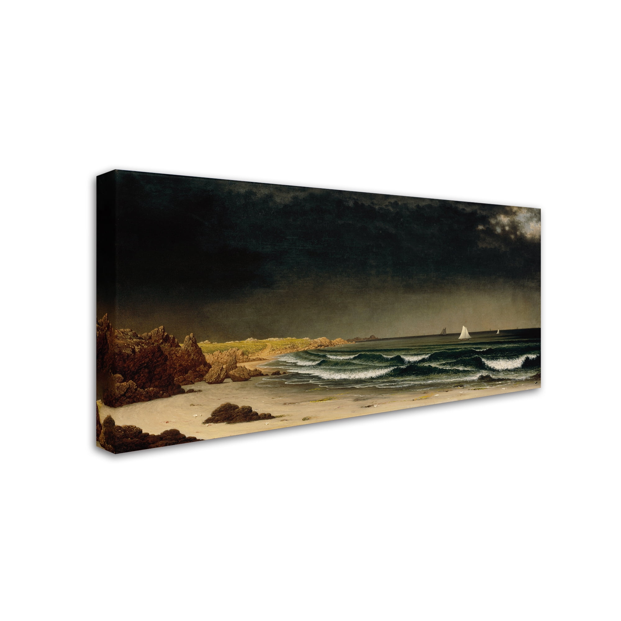 Martin Johnson Heade 'Approaching Storm' Canvas Art