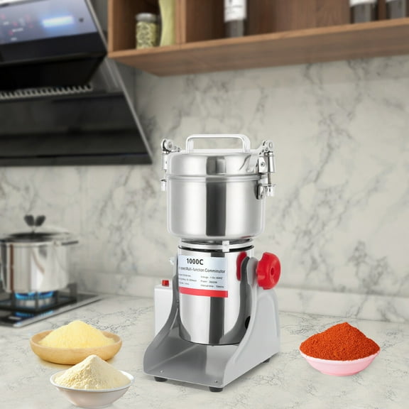 2.2 lbs Electric Grain Beans Mill Grist Mill Flour Grinder Stainless Steel 3600W