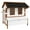 Multicolor, variant on Dog Crate, PawHut 47" Chicken Coop Wooden Chicken House Rabbit Hutch Raised Poultry Cage Portable Hen Pen Backyard with Nesting Box and Handles, Multicolor Pet Playpen,Wood Chicken Coop