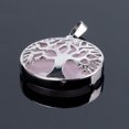 thumbnail image 1 of Colliers Pendentifs en Pierre Précieuse Ronde Naturelle Kabbalah Arbre de Vie, 1 of 6
