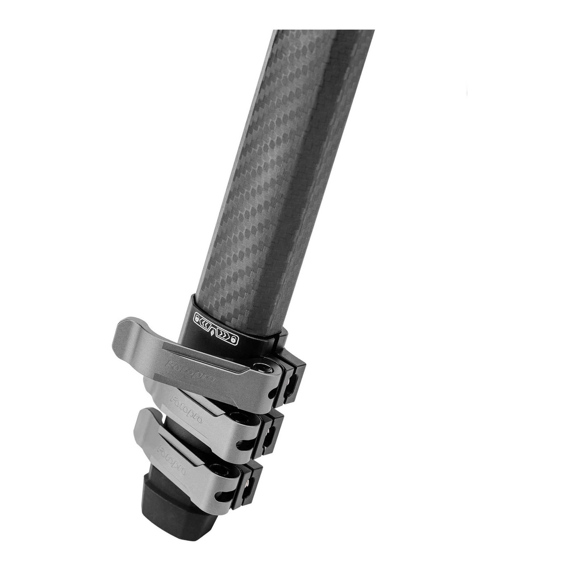 Fotopro Pantour Origin Travel Tripod - Carbon Fiber Legs with Dual Panoramic Ball Head (Black)