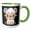 Green/White, variant on 3drose, Kawaii Aries Lamb, 15oz Two-tone Red Mug