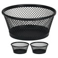 thumbnail image 1 of Shisuyan 3Pcs Mesh Paper Clip Holder Desktop Paperclip Containers Desk Binder Clips Storage Holder, 1 of 8