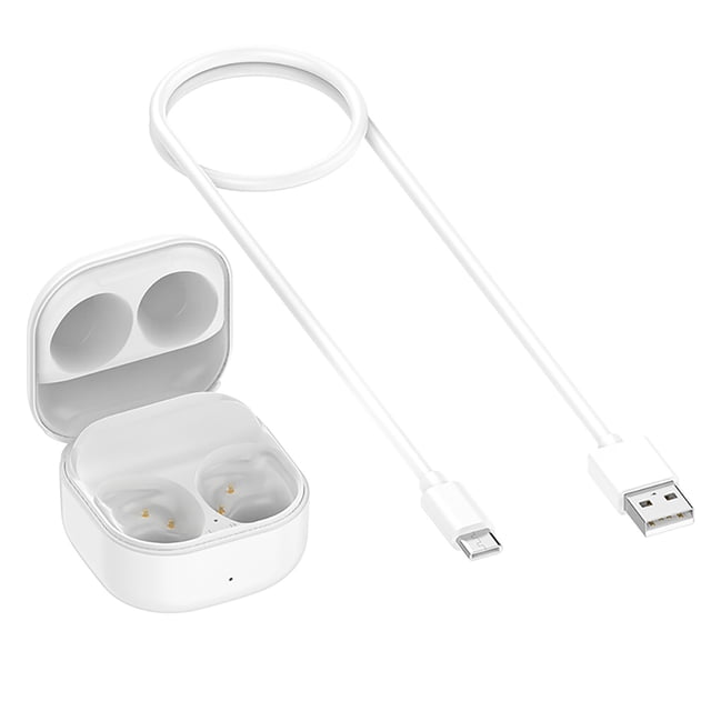 Headset Charging Box Replacement Charger Cradle Station Box With Charging Cable Portable Wireless Headphones Charging Compartment Compatible ForBuds FE (SM-R400)