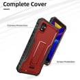 thumbnail image 3 of ExoGuard For Cricket Vision Plus Case, Phone Case with Screen Protector and Kickstand (Red), 3 of 7