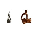 thumbnail image 1 of Escultura abstracta de fuego,Estatua de arte abstracto,adorno para decoración del hogar,Escultura de fuego moderna,coleccionable,regalo,Figura del pensador abstracto,Estatua de Pensador, 1 of 8