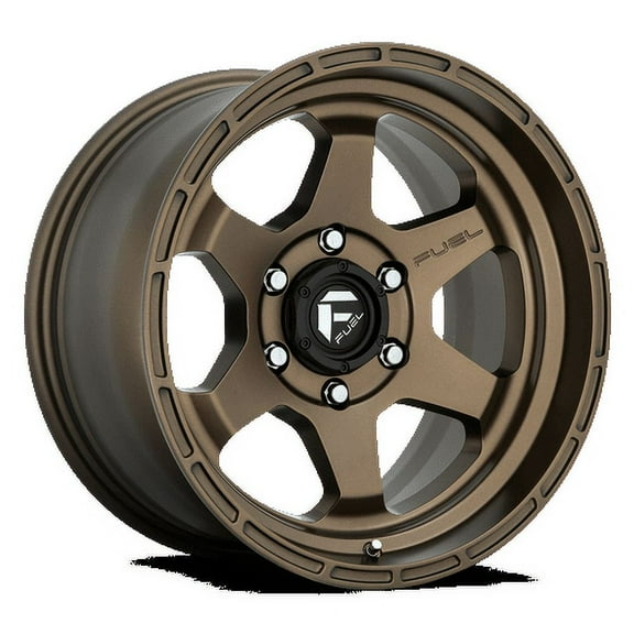 Fuel 1PC Aluminum Rim D666 SHOK 18X9in Matte Bronze Finish, D66618908457