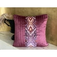 thumbnail image 6 of The HomeCentric Decorative Purple Pack of 2, 22x22 inch (55x55 cm) Throw Pillow Covers, Velvet Quilting & Patchwork Throw Pillows For Sofa, Ikat Pattern Contemporary Style Easter - Ikat Dye, 6 of 6