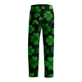thumbnail image 6 of Men's St Patrick's Day Print Comfortable Casual Drawstring Pants Full Length Lounge Pants Soft Polyester Spring Summer Wear 2026 Army Green M, 6 of 7