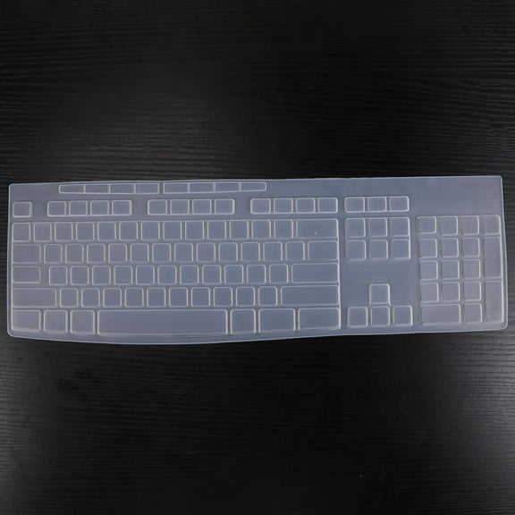 WEAVILUX Clear Silicone Keyboard Protector Cover Compatible with Logitech MK270 K260 K270 Keyboards